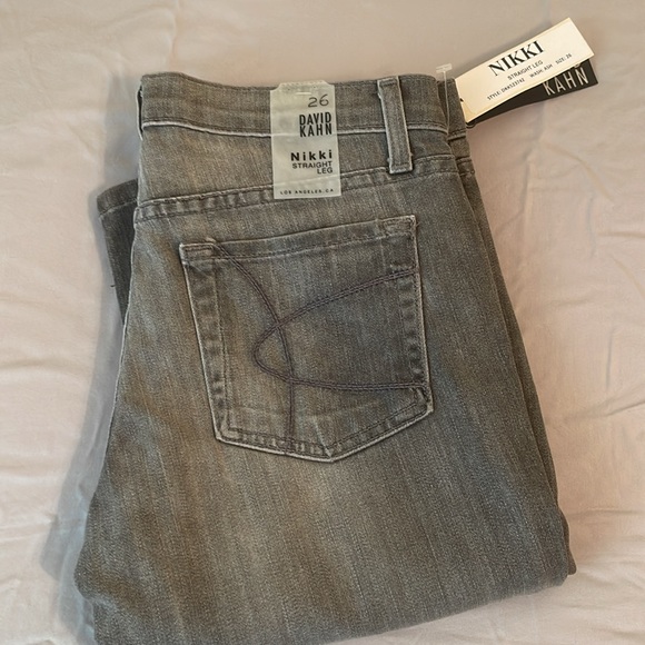 David Kahn Nikki Straight Leg Jeans SZ 26 NWT - Picture 7 of 7